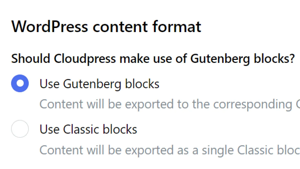 Gutenberg or Classic